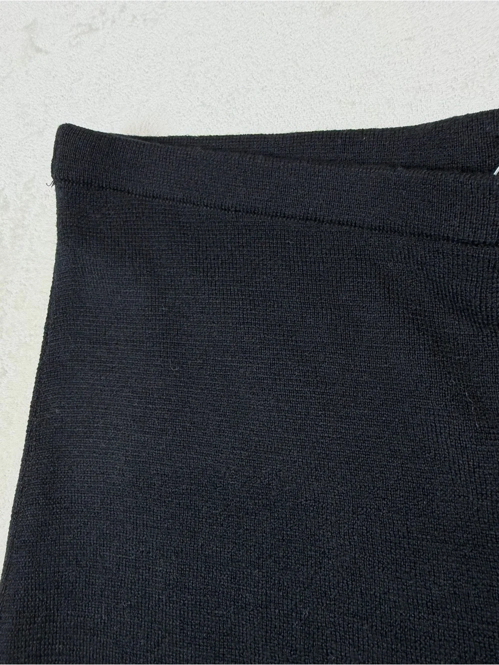 NWT J. Crew Size Medium 100% Wool Black Wide-Leg Knit Pants